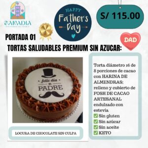 TORTAS ESPECIALES PARA PAPÁ SIN AZÚCAR